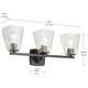 Marant 23.75" 3-Light Vanity Light