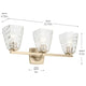 Marant 23.75" 3-Light Vanity Light