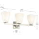 Marant 23.75" 3-Light Vanity Light