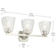Marant 23.75" 3-Light Vanity Light