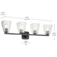 Marant 33.25" 4-Light Vanity Light