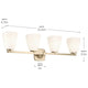 Marant 33.25" 4-Light Vanity Light