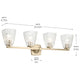 Marant 33.25" 4-Light Vanity Light