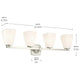 Marant 33.25" 4-Light Vanity Light