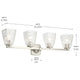 Marant 33.25" 4-Light Vanity Light