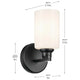 Gioe 9.5" 1-Light Wall Sconce