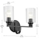 Gioe 14.25" 2-Light Vanity Light