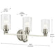 Gioe 24.25" 3-Light Vanity Light
