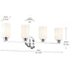 Gioe 32.25" 4-Light Vanity Light