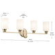 Gioe 32.25" 4-Light Vanity Light