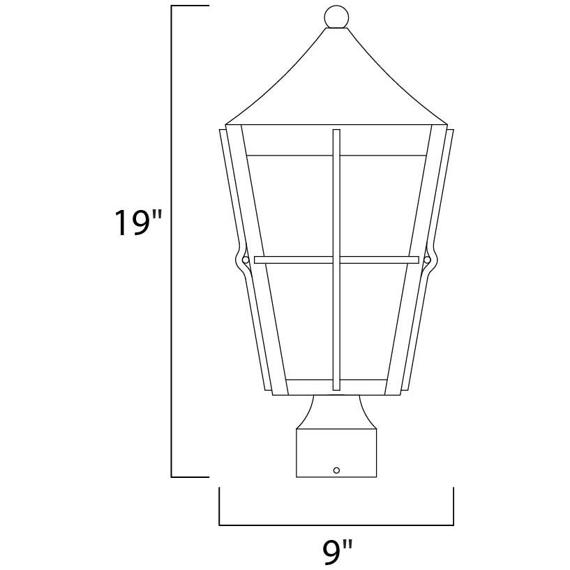 Revere LED 1-Light Outdoor Post