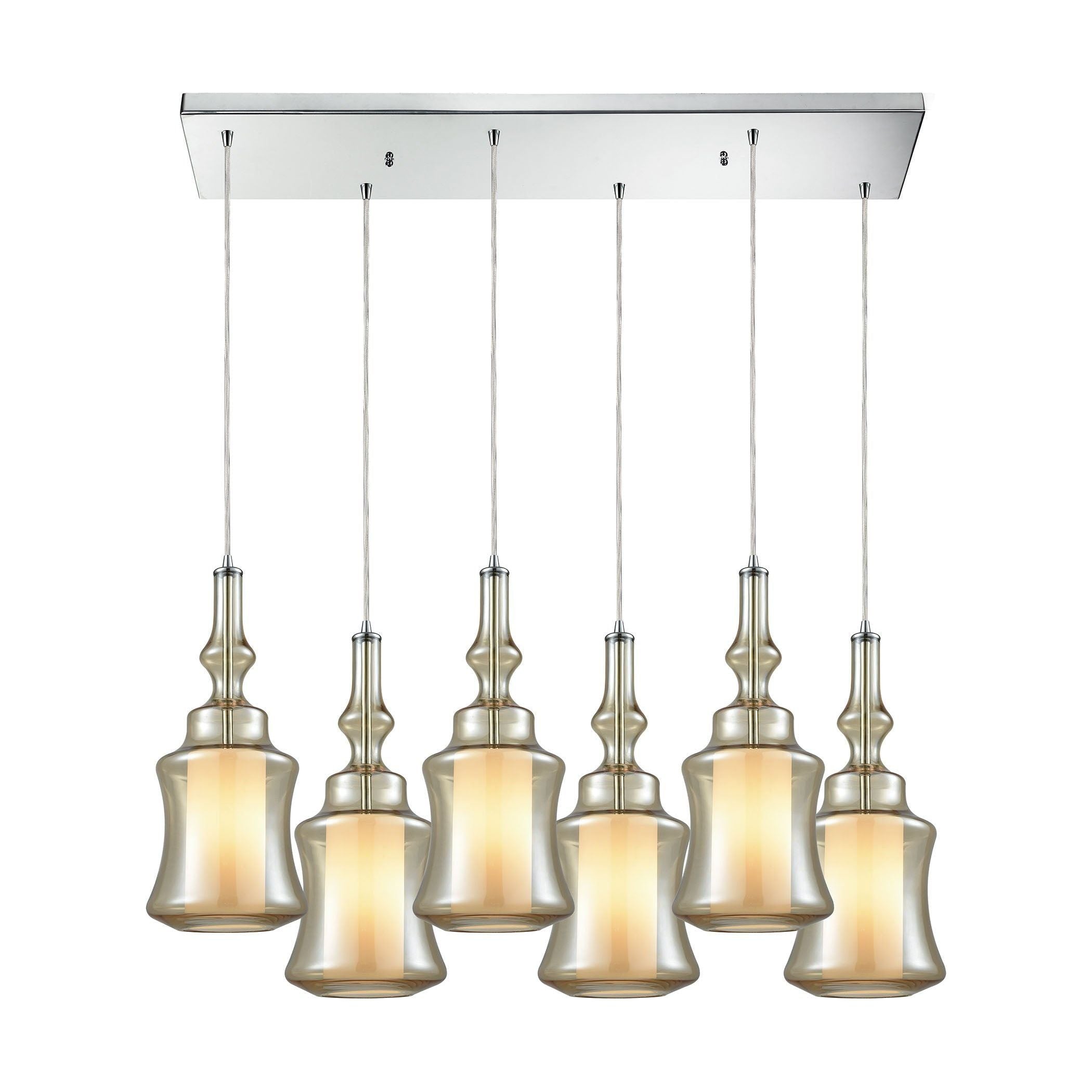 Alora 6-Light Rectangular Pendant