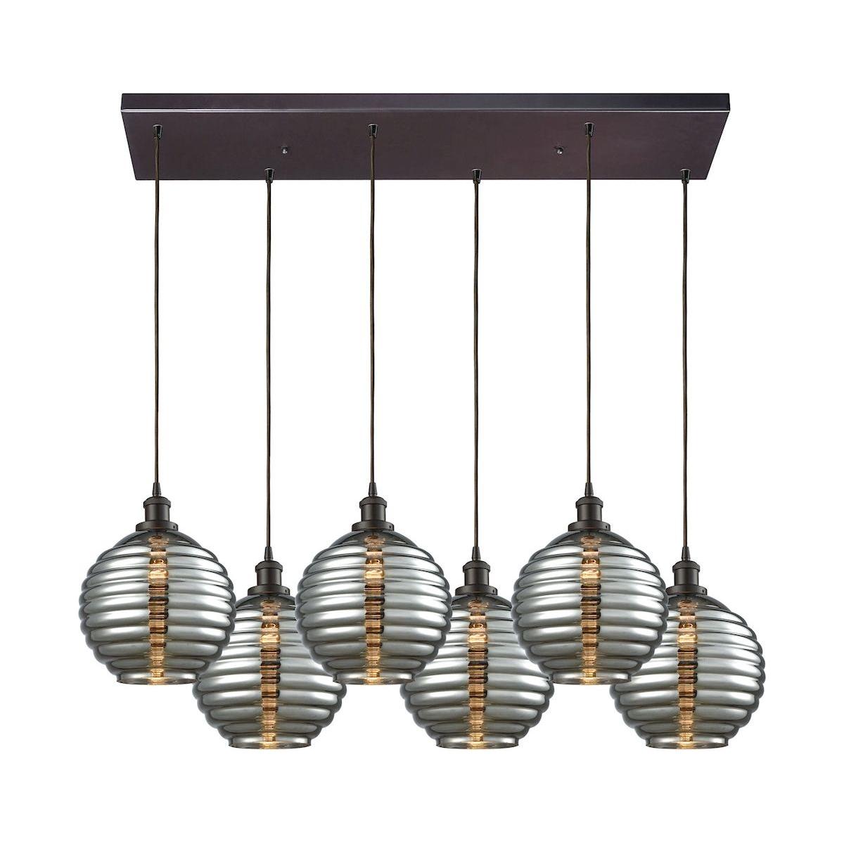 Ridley 6-Light Rectangular Pendant