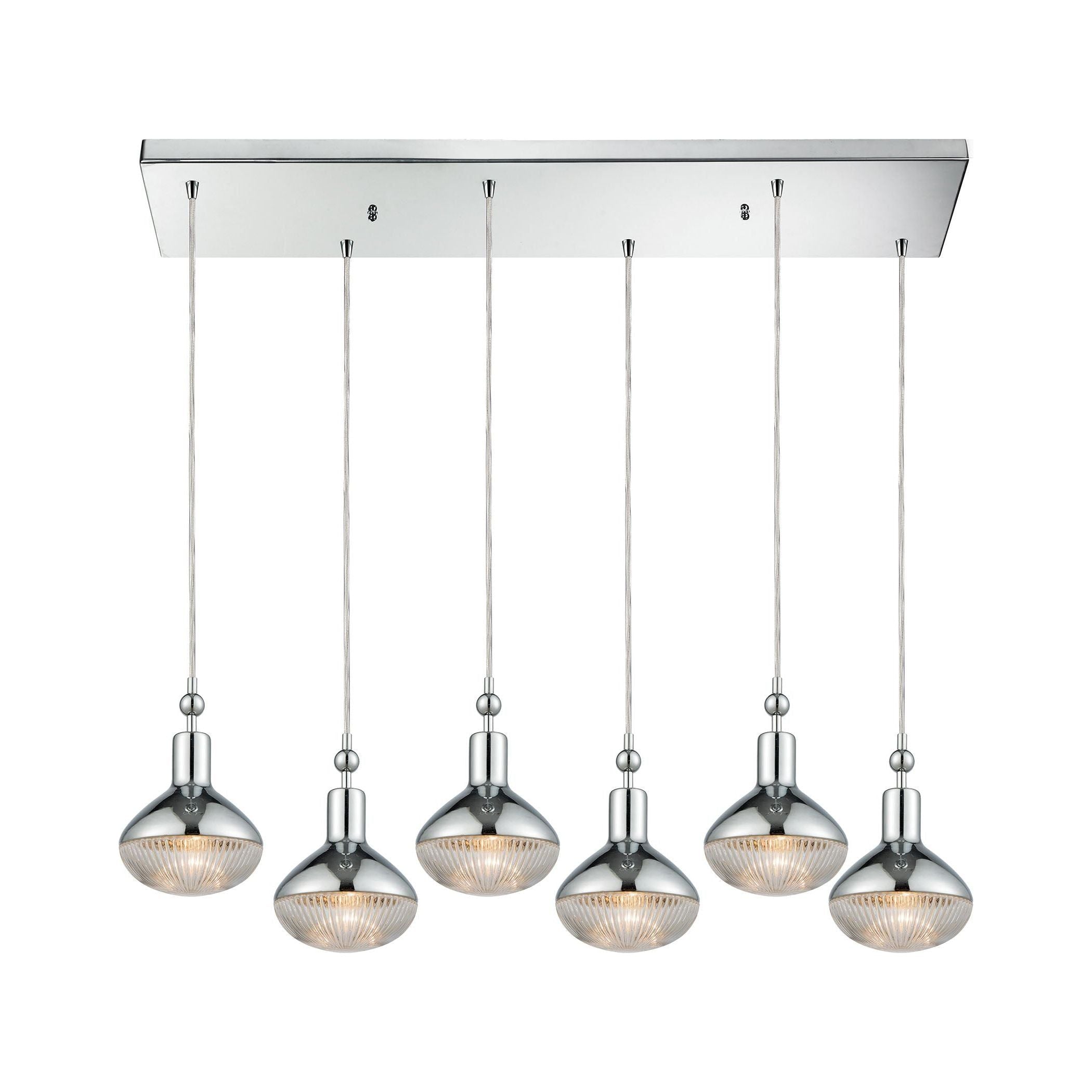 Ravette 32" Wide 6-Light Mini Pendant