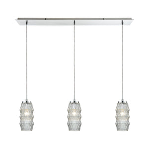 Zigzag 36" Wide 3-Light Linear Pendant