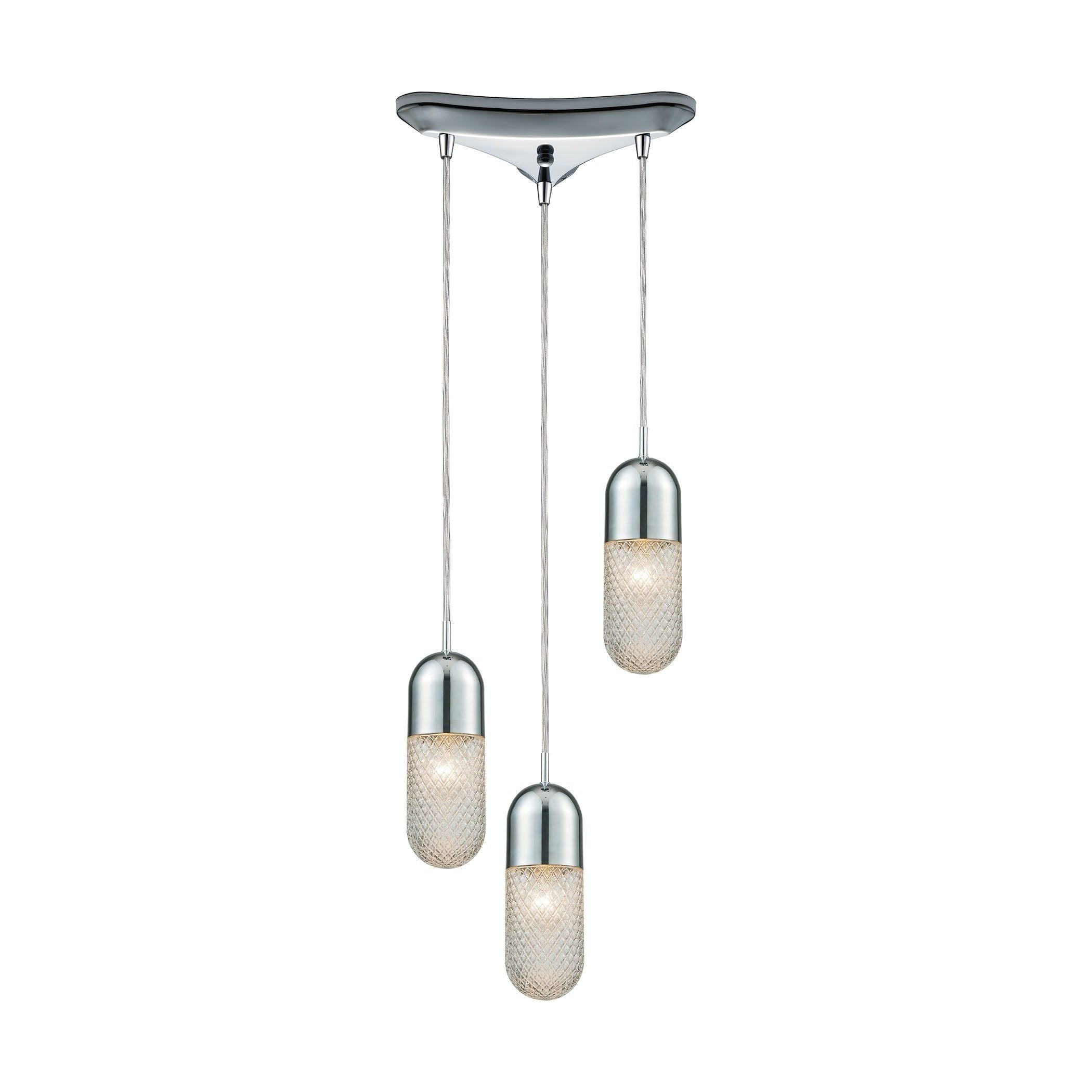 Capsula 12" Wide 3-Light Mini Pendant