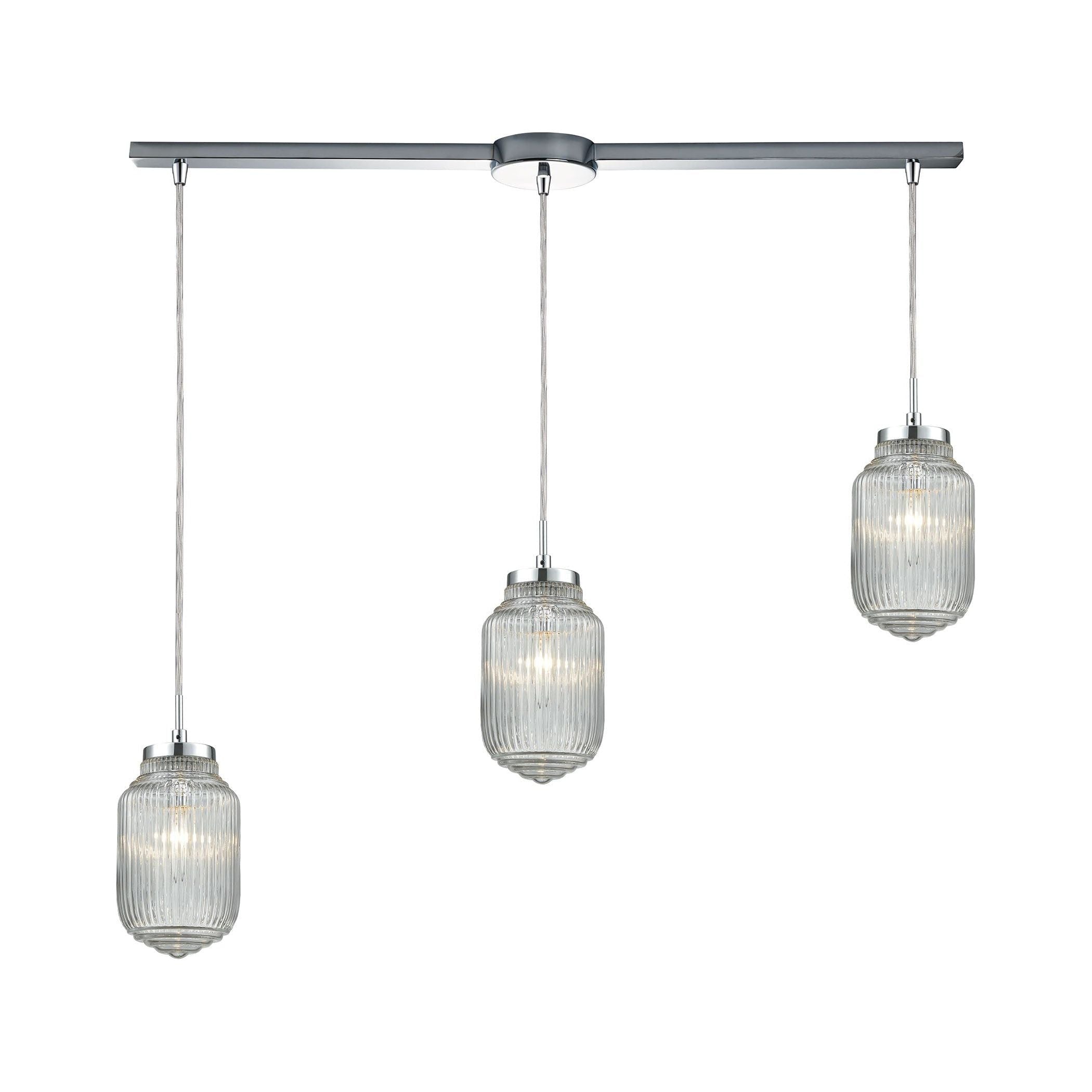 Dubois 38" Wide 3-Light Mini Pendant