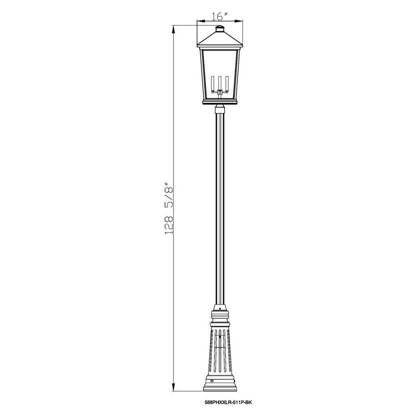 Beacon 4-Light Outdoor Post Mounted Fixture