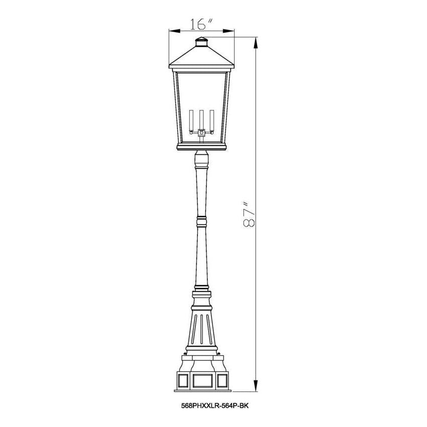 Beacon 4-Light Outdoor Post Mounted Fixture