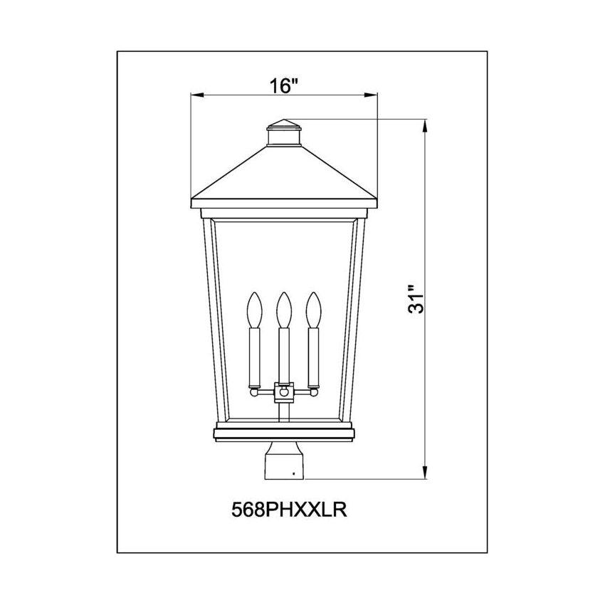 Beacon 4-Light Outdoor Post Mount Fixture