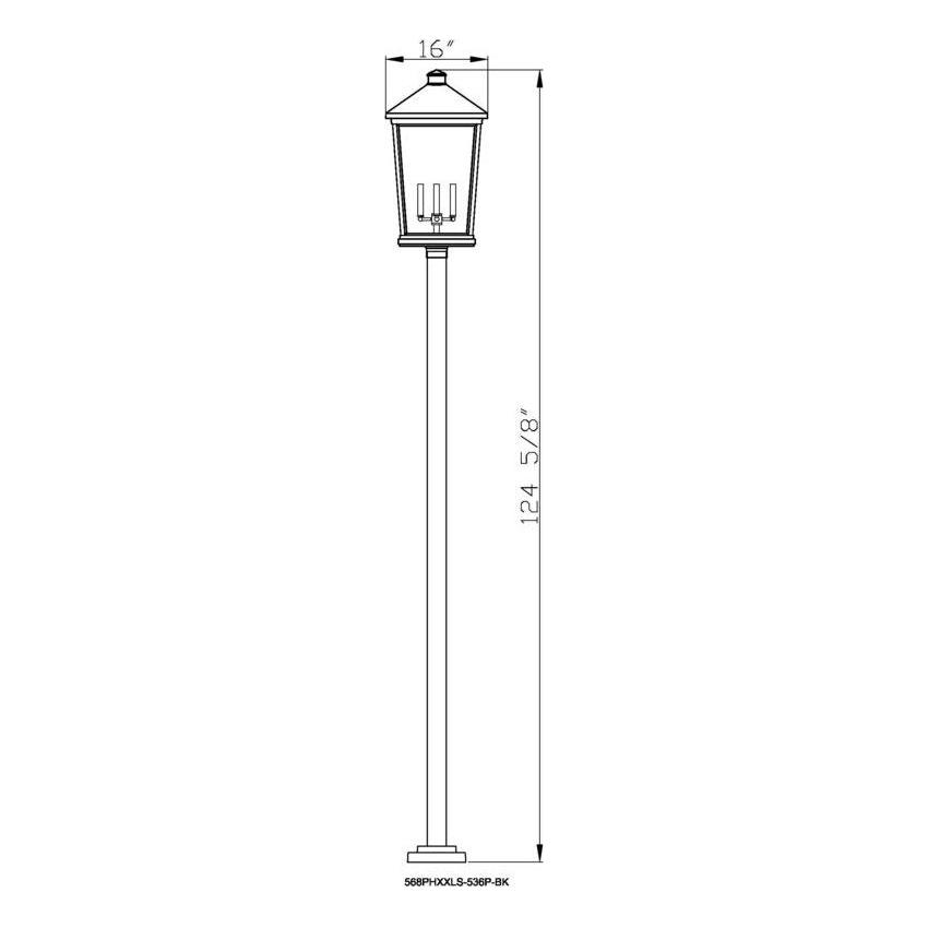 Beacon 4-Light Outdoor Post Mounted Fixture