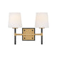 Saunders Small Two Light Vanity