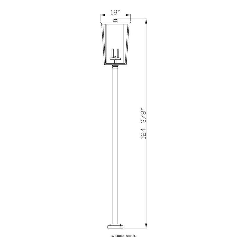 Seoul 4-Light Outdoor Post Mounted Fixture