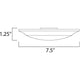 Diverse 7.5" 2700K LED Flush Mount
