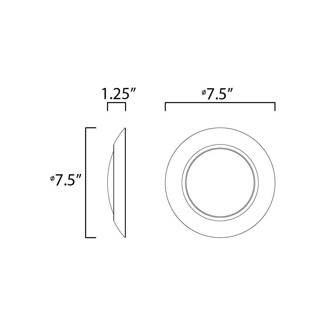 Diverse 7.5" 3000K LED Flush Mount