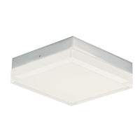 Illuminaire II 6.5" Square LED Flush Mount 3000K