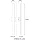 Edge 2-Light Medium Outdoor Wall Light