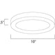 Wafer 10" Round 3000K LED Surface Mount