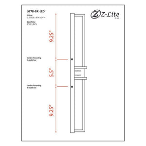 Z-Lite - Eclipse 2-Light Outdoor Wall Light - Lights Canada