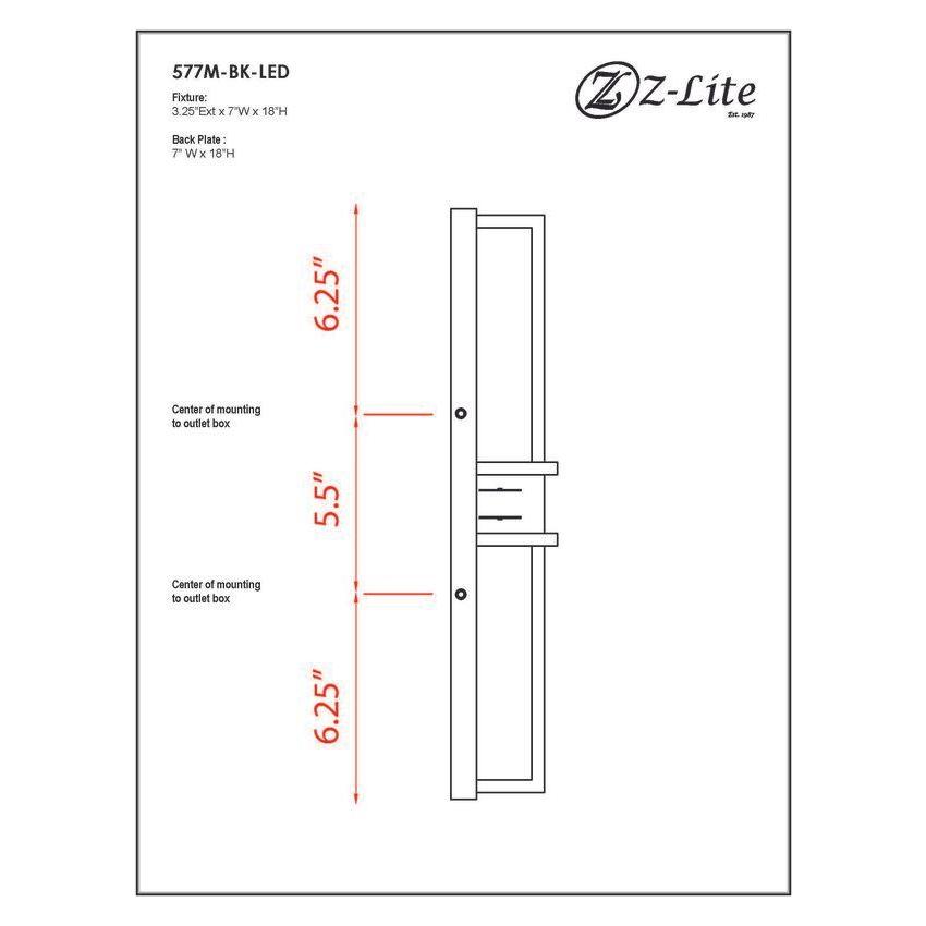 Z-Lite - Eclipse 2-Light Outdoor Wall Light - Lights Canada