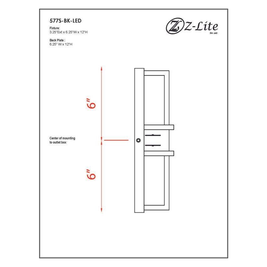 Z-Lite - Eclipse 2-Light Outdoor Wall Light - Lights Canada