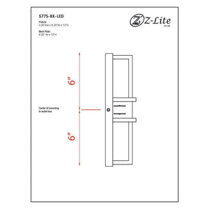 Z-Lite - Eclipse 2-Light Outdoor Wall Light - Lights Canada