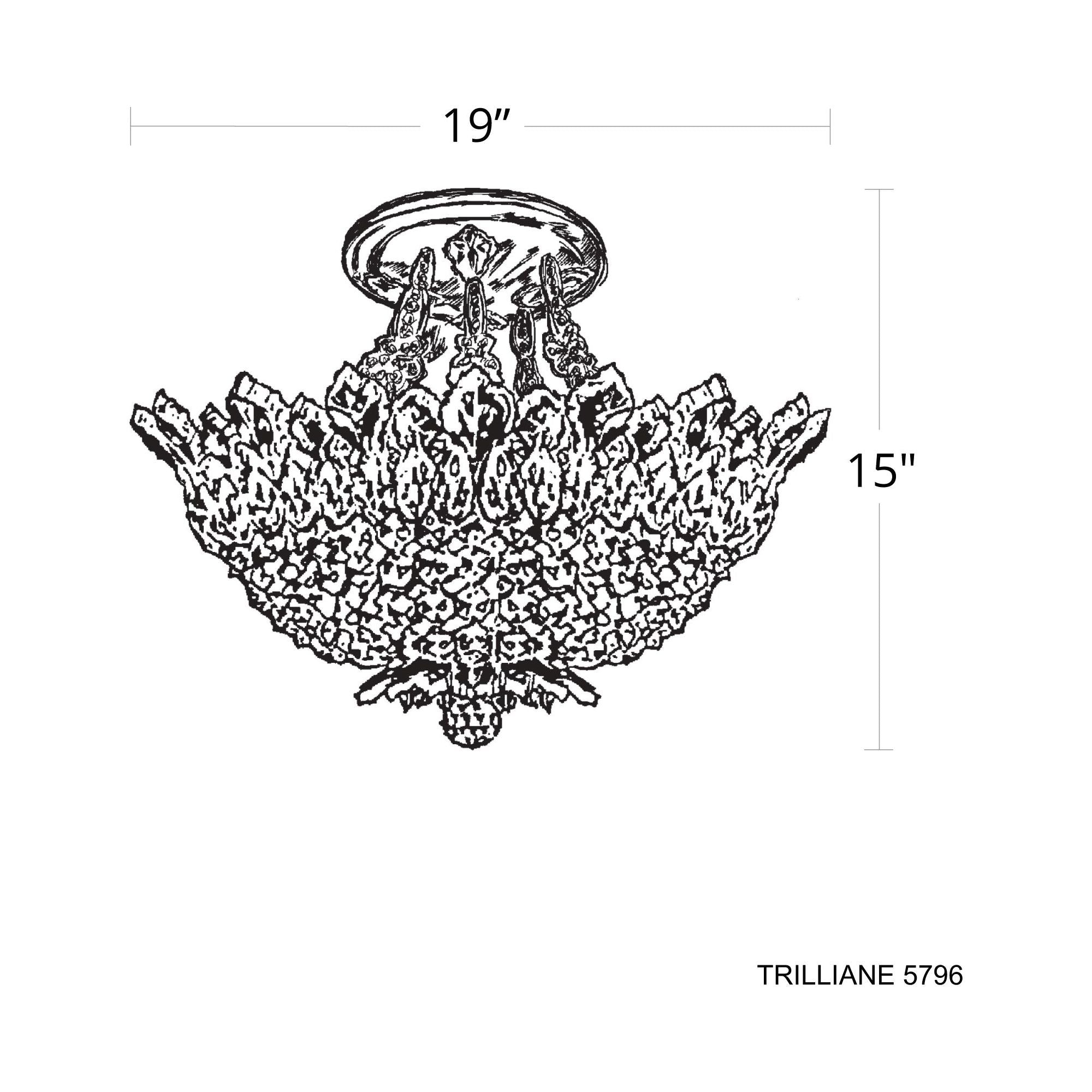 Trilliane 8-Light Close-to-Ceiling