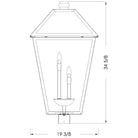 Z-Lite - Talbot 4-Light Outdoor Post Light - Lights Canada