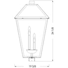 Z-Lite - Talbot 4-Light Outdoor Post Light - Lights Canada