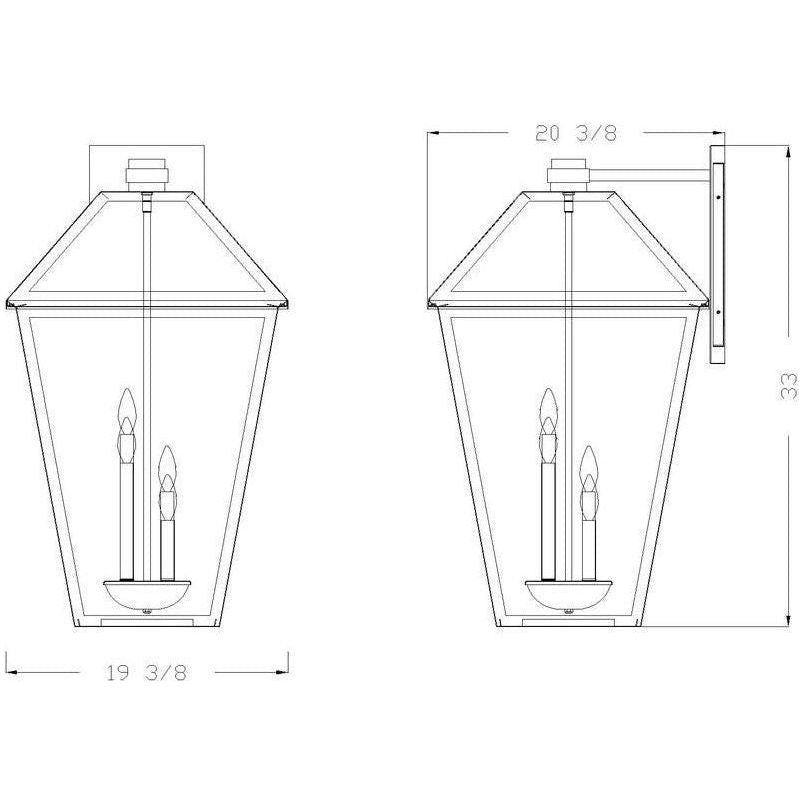 Z-Lite - Talbot 4-Light Outdoor Wall Light - Lights Canada