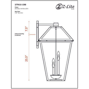 Z-Lite - Talbot 4-Light Outdoor Wall Light - Lights Canada