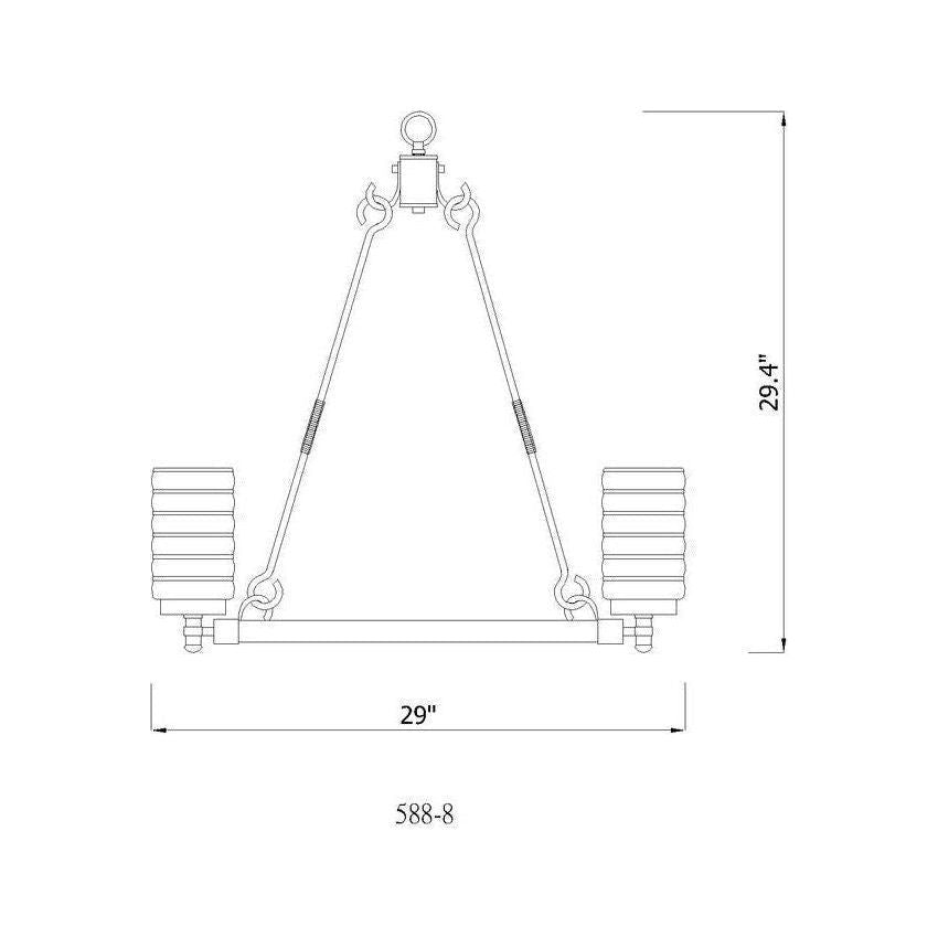 Tahoe 8-Light Outdoor Pendant