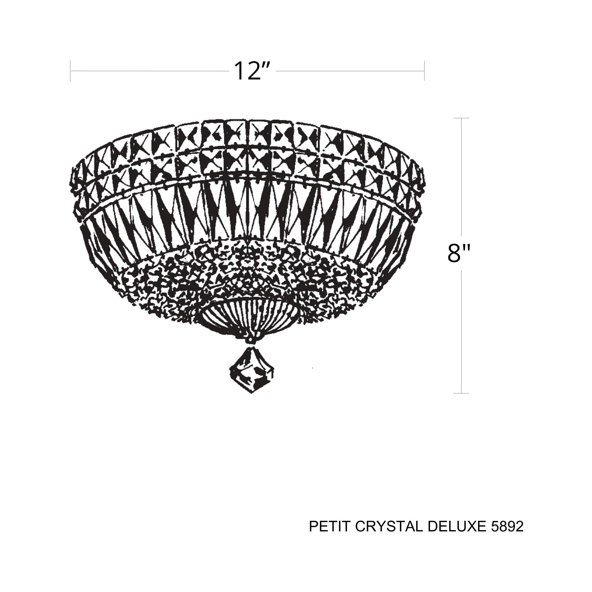 Petit Crystal Deluxe 5-Light Flush Mount