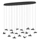 Paratebueno 62" 17-Light 3CCT LED Pendant