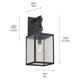Lahden 21.75" 1-Light Outdoor Wall Light