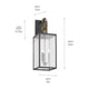 Lahden 26" 3-Light Outdoor Wall Light