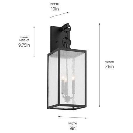 Lahden 26" 3-Light Outdoor Wall Light