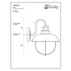 Ansel 1-Light Outdoor Wall Light
