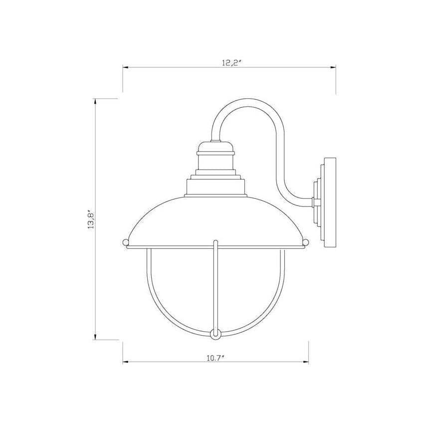 Ansel 1-Light Outdoor Wall Light