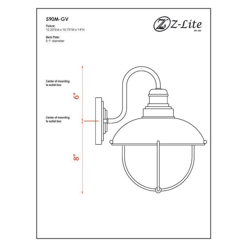 Ansel 1-Light Outdoor Wall Light